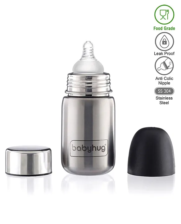 Babyhug Sterilizable Steel Feeding Bottle - 320 ml