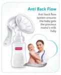 Babyhug Manual Breast Pump with 2 Suction Modes- White