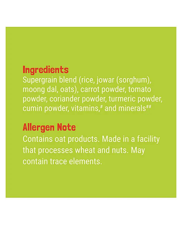 Slurrp Farm Instant No Added Sugar, No Salt, Moong Dal Khichdi Easy To Digest Healthy Cereal - 200 gm