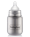 Babyhug Sterilizable Steel Feeding Bottle - 220 ml