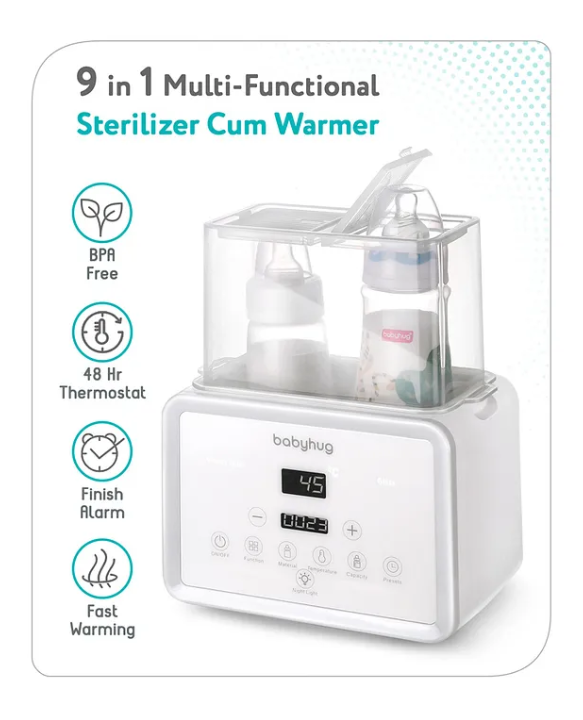 Babyhug 9 in 1 Multipurpose Sterilizer cum Warmer - White