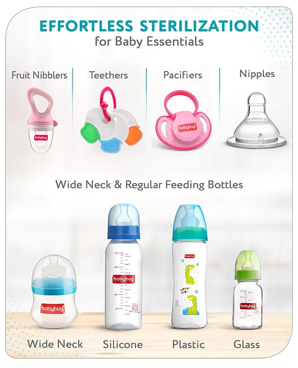 Babyhug 3-1 Bottle Warmer Cum Sterilizer - White
