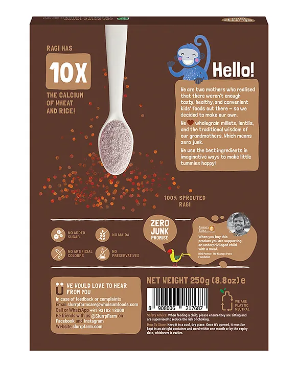 Slurrp Farm Sprouted Ragi Powder