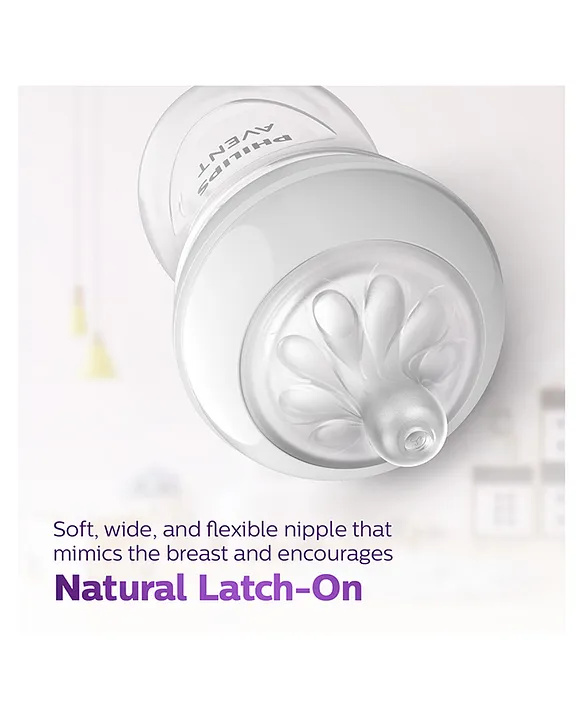 Avent Philips Natural Response Bottle Teat Baby Bottle Flow 5 Teats for Babies BPA Free - Pack of 2