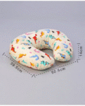 Babyhug Cotton Feeding Pillow Dinosaur Bear Print - Cream