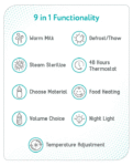 Babyhug 9 in 1 Multipurpose Sterilizer cum Warmer - White