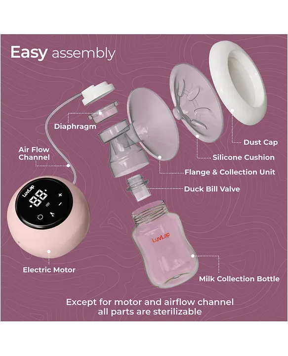 Luv Lap LuvLap Adore Electric Breast Pump with 2-Phase Pumping