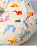 Babyhug Cotton Feeding Pillow Dinosaur Bear Print - Cream
