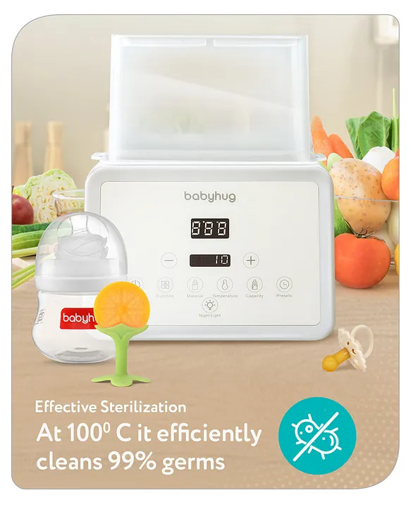 Babyhug 9 in 1 Multipurpose Sterilizer cum Warmer - White