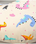 Babyhug Cotton Feeding Pillow Dinosaur Bear Print - Cream