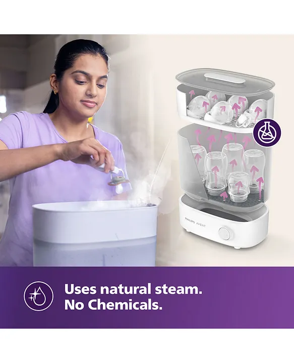 Avent Philips Sterilizer Stays Sterile upto 24hrs* SCF291/00 - White