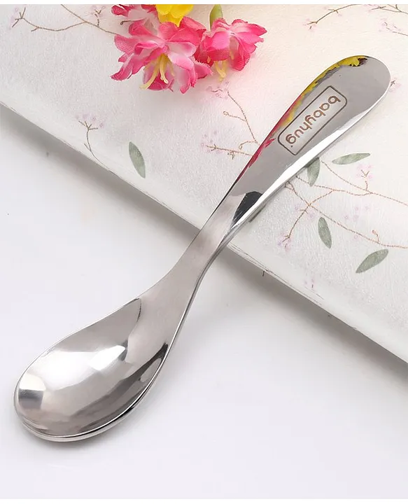 Babyhug Stainless Steel Spill Proof Bowl Set Of 2 With Spoon (Colour May Vary)