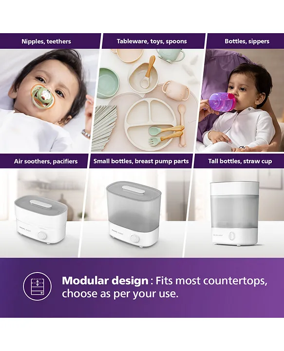 Avent Philips Sterilizer Stays Sterile upto 24hrs* SCF291/00 - White
