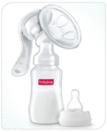 Babyhug Manual Breast Pump with 2 Suction Modes- White