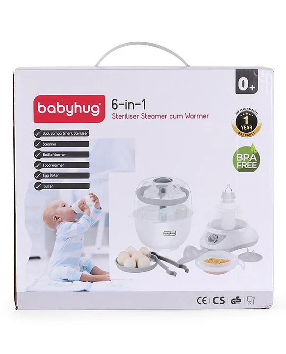 Babyhug 6 in 1 Steam Sterilizer Cum Warmer