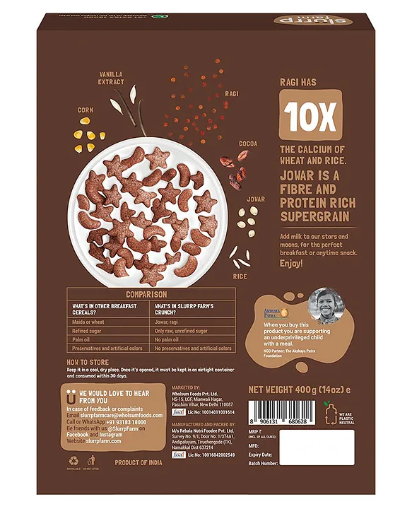 Slurrp Farm Choco Crunch Cereal No Maida