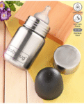 Babyhug Sterilizable Steel Feeding Bottle - 220 ml