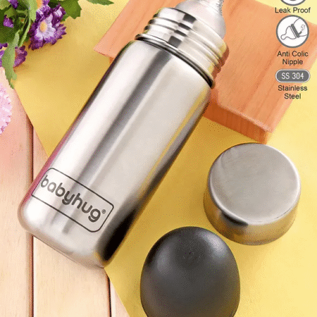 Babyhug Sterilizable Steel Feeding Bottle - 410 ml