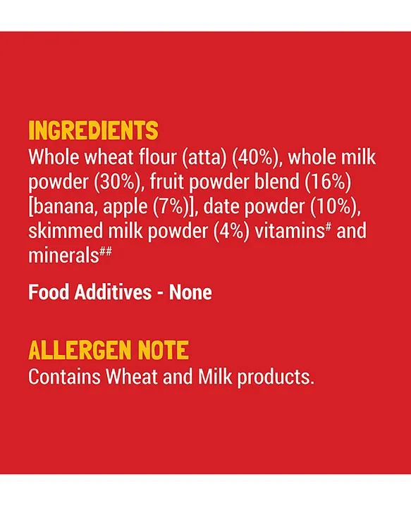 Slurrp Farm Wheat Apple & Banana Instant Healthy Cereal With No Added Sugar - 200 g