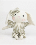 BABY FOREST Cuddly Buddies Bunny Girl Soft Toy | Handmade Soft Toy | Soft & Durable Fabric Eco-Friendly | Safe for Babies