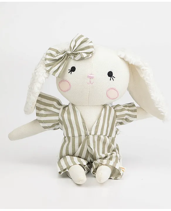 BABY FOREST Cuddly Buddies Bunny Girl Soft Toy | Handmade Soft Toy | Soft & Durable Fabric Eco-Friendly | Safe for Babies