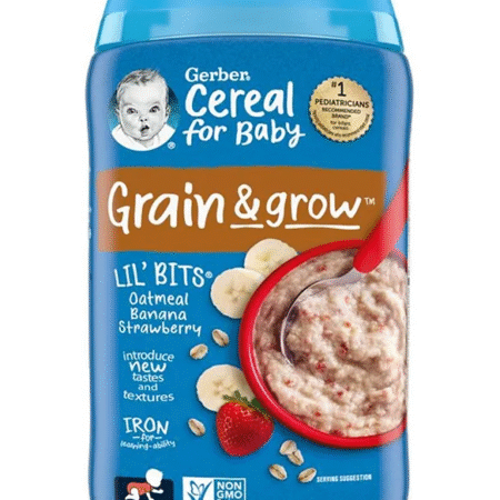 Gerber Cereal for Baby, Lil Bits - Oatmeal Banana Strawberry Cereal- 227gm