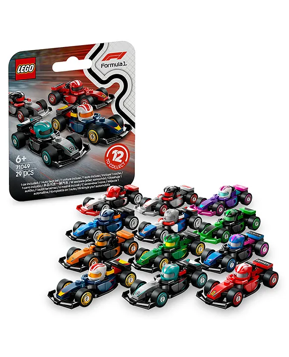 LEGO Minifigures F1 Collectible Race Cars Vehicle Kit 29 pieces-71049