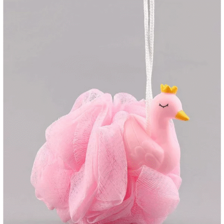 Babyhug Swan Bath Loofah - Light Pink