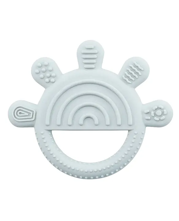Adore Tusk Pro Silicon Teether - Hi 5 Theme- Blue