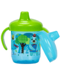 Adore Spazzo Duck Bill/ Hard Spout Sipper with Twin Handle & Hygiene Cap- 250ml- Blue