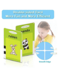 NEGOCIO 112 colorful Double-Sided Talking Flash Cards 224 Words (Colour May Vary)
