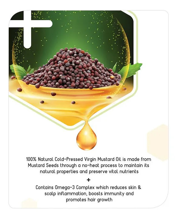 Babyhug Advanced Cold Pressed Virgin Mustard Oil - 500 ml