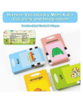 NEGOCIO 112 colorful Double-Sided Talking Flash Cards 224 Words (Colour May Vary)
