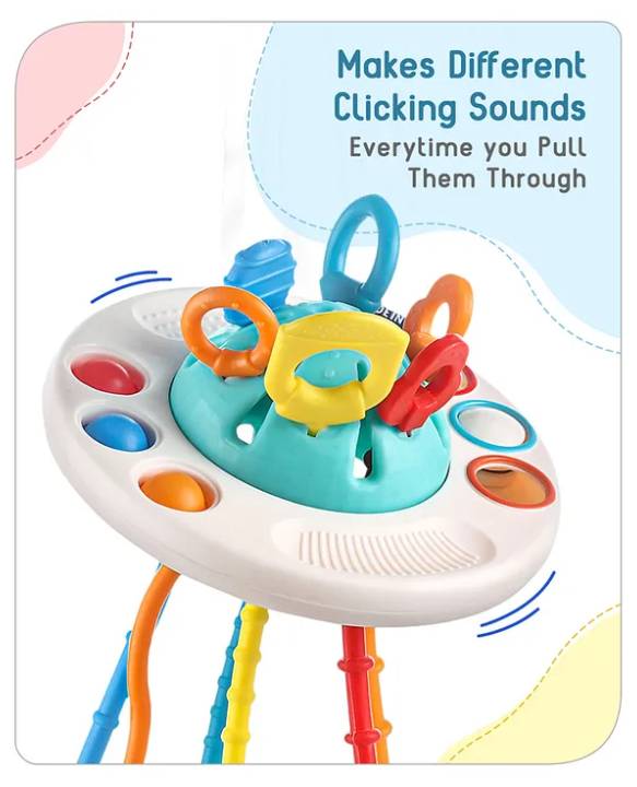 Babyhug Little Explorer's UFO Montessori Toy - Multicolor