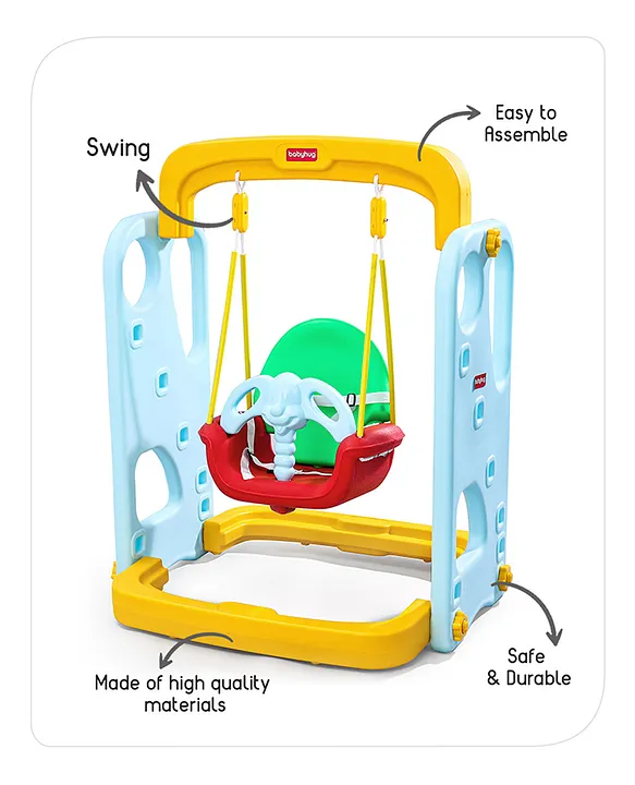 Baby hug Kids Swing - Blue and Yellow