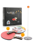 ADKD Table Tennis Rebound Trainer Toys with Rackets and Balls Base Training Practice Set for Kids - Multicolor