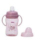 Adore ARRO Soft Spout Sipper with Dust Free Cap and Twin Handle 270ml- Pink