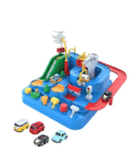 ADKD Car Adventure Manual Race Track Game with 4 Cars - Multicolor