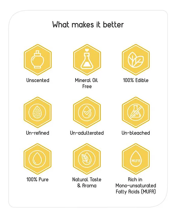 Babyhug Advanced Cold Pressed Virgin Mustard Oil - 500 ml