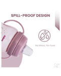 Adore ARRO Soft Spout Sipper with Dust Free Cap and Twin Handle 270ml- Pink