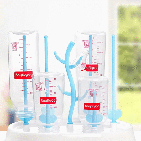 Fab N Funky Bottle Organizer cum Drying Rack - White