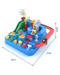 ADKD Car Adventure Manual Race Track Game with 4 Cars - Multicolor