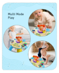 Babyhug Premium Musical Activity Table| Multi Activity Play Table for 1 Year+ Toddlers| Early Learning & Educational Toy with Shapes, Numbers, Colors & Sound| Best Birthday Gift| BIS Certified