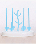 Fab N Funky Bottle Organizer cum Drying Rack - White