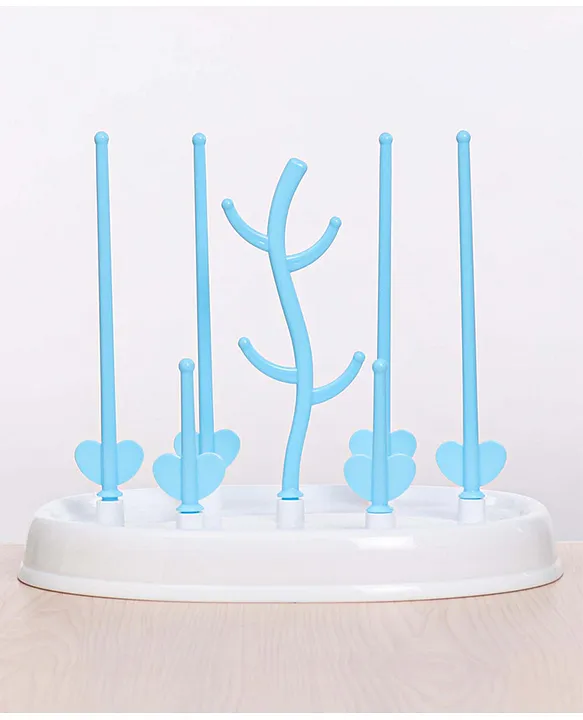 Fab N Funky Bottle Organizer cum Drying Rack - White