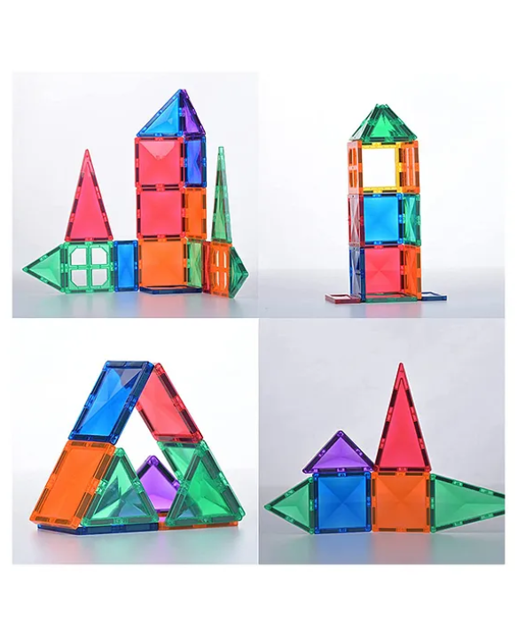 GELTOY Gel tiles Magnetic Tiles Freedom 32 Pieces Set Creative Learning