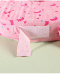 Babyhug Cotton Feeding Pillow With Belt Moon Print - Pink