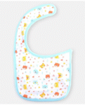 Babyhug Cotton Bibs Tree Embroidery Set of 3 - Blue & White