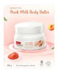 Babyhug Advanced Sensitive Peach Milk Butter - 100 g, For Sensitive Face and Body, Light Cream Texture