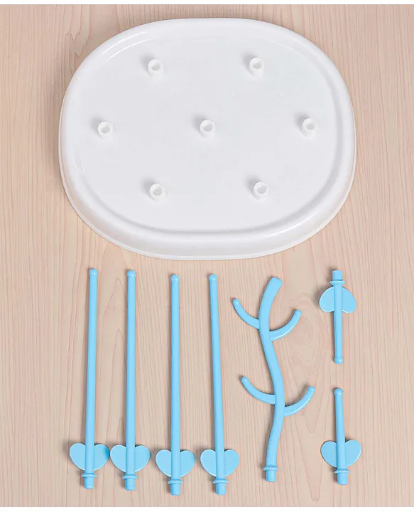 Fab N Funky Bottle Organizer cum Drying Rack - White